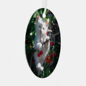 Keepsake Familie Kat Foto Metalen Ornament (Voorkant Rechts)