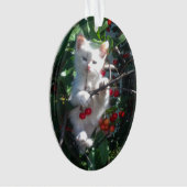 Keepsake Familie Kat Foto Ornament (voorkant)