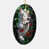 Keepsake Family Cat 1 Sided Photo Keramisch Ornament (Rechts)