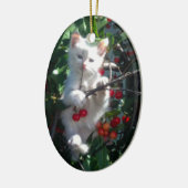 Keepsake Family Cat 1 Sided Photo Keramisch Ornament (Links)