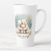 Keepsake Family is the Real Gift Coffee Mug Latte Mok (Rechts)