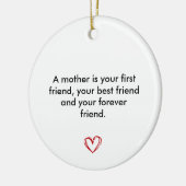 Keepsake for Mum, Birthday Gift for Mother, Mother Keramisch Ornament (Links)