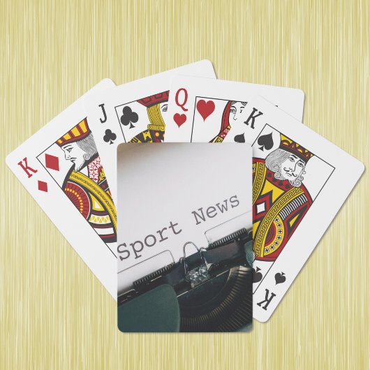 Keepsake Gift Verticale foto toevoegen Uitstekende Pokerkaarten