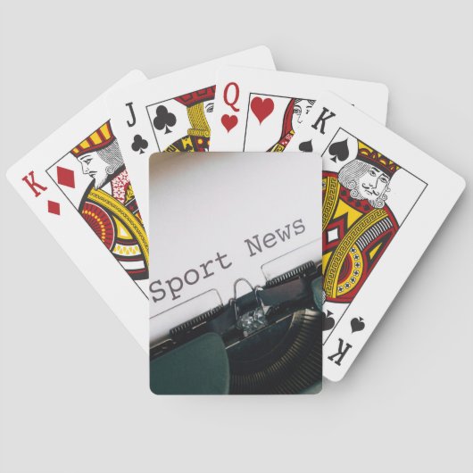 Keepsake Gift Verticale foto toevoegen Uitstekende Pokerkaarten (Achterkant)