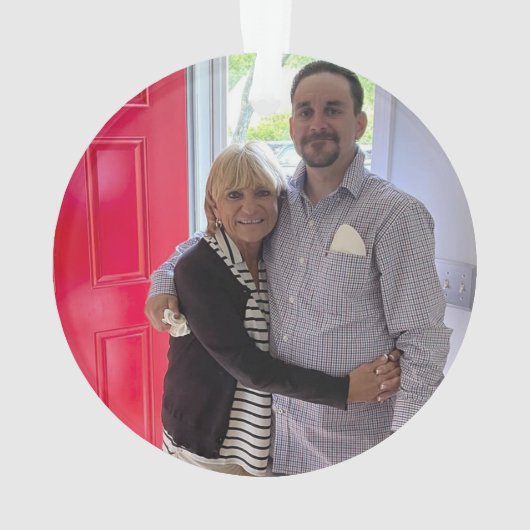 Keepsake Herinnering Geheugenschat Foto Ornament (achterkant)