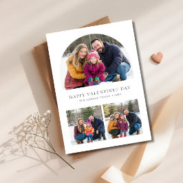 Keepsake-Kaart van de valentijn | Familiefoto's in Feestdagenkaart