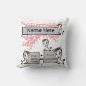 Keepsake kussen van de geboorte van een nieuwe bab (Voorkant)