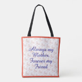Keepsake Love You Mom Schattigee Moederdag Tote Bag (Achterkant)