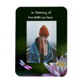 Keepsake Memorial Dragonfly Lotus Flower Magneet (Verticaal)