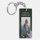 Keepsake Memorial Dragonfly Lotus Flower Sleutelhanger (Voorkant Links)