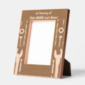 Keepsake Memorial Foto Gebed Gereedschap Mechanic Gegraveerde Lijstjes (Links)