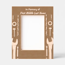 Keepsake Memorial Foto Gebed Gereedschap Mechanic Gegraveerde Lijstjes