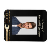 Keepsake Memorial Foto Gebed Gereedschap Mechanic Magneet (Horizontaal)