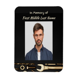 Keepsake Memorial Foto Gebed Gereedschap Mechanic Magneet