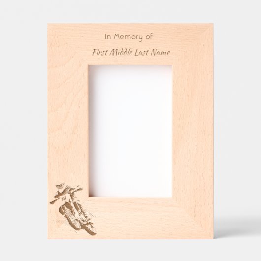 Keepsake Memorial Motocross Motorcycle Racing Gegraveerde Lijstjes (Voorkant)