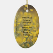 Keepsake Memorial Photo Barn Owl Bird  Keramisch Ornament (Rechts)