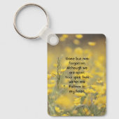 Keepsake Memorial Photo Barn Owl Bird Sleutelhanger (Voorkant)