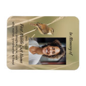 Keepsake Memorial Photo Bird Garden Nature  Magneet (Horizontaal)