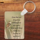 Keepsake Memorial Photo Bird Garden Nature Sleutelhanger (Achterkant)