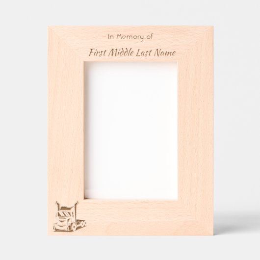 Keepsake  Memorial Semi-Truck Tractor-trailer  Gegraveerde Lijstjes (Voorkant)