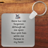 Keepsake Memorial Semi-Truck Tractor-trailer  Sleutelhanger (Achterkant)