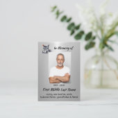 Keepsake Memorial Semi-Truck Tractor-trailer Visitekaartje (Staand voorkant)