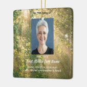 Keepsake Memorial Sunshine Golden Forest Keramisch Ornament (Links)