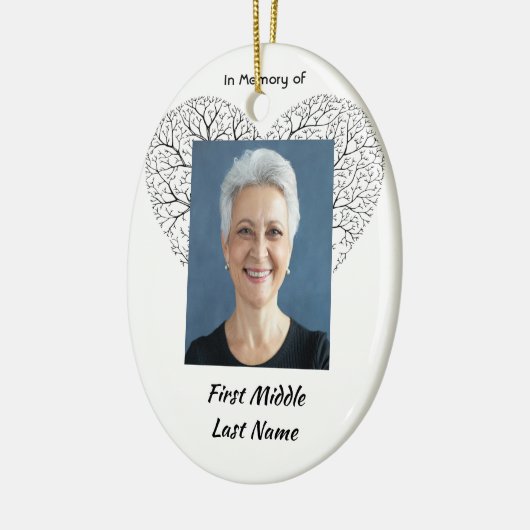 Keepsake Memorial  Tree of Life Heart Love Keramisch Ornament (Links)