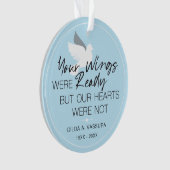 Keepsake Memorial Uw vleugels waren klaar Foto Ornament (voorkant)