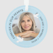 Keepsake Memorial Uw vleugels waren klaar Foto Ornament (achterkant)