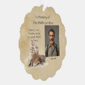 Keepsake Memorial Watercolor Seals Animals Ornament Kaart (Rechts)