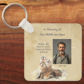 Keepsake Memorial  Watercolor Seals Animals Sleutelhanger (Voorkant)