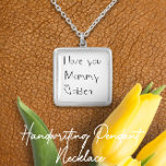 Keepsake Minimalistisch kinderhandschrift Zilver Vergulden Ketting<br><div class="desc">Ms Monogram's handschrift charme ketting design kunt u uploaden uw kind's eigen handschrift op de charme voor een aandenken om een leven lang mee te gaan. Neem het handschrift van je geliefde of schrijf je eigen sentiment op, scan het handschrift, of neem een foto, en upload het vervolgens naar de...</div>