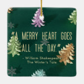 KeepSake Moderne Minimalistische Elegante Chic Quo Keramisch Ornament (Achterkant)