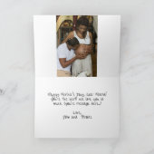 Keepsake moederdag met wensen en vrouw feestdagen kaart (Binnen)