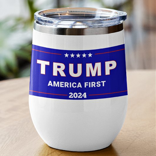 Keepsake, naam Trump 2024 America First 11oz Blue