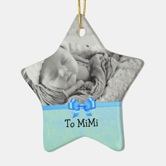 Keepsake Ornament voor Baby Boy naar Mimi (Links)