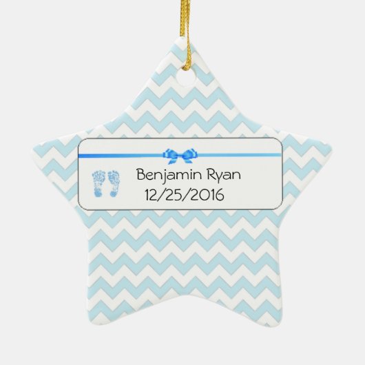 Keepsake Ornament voor Baby Boy naar Mimi (Achterkant)
