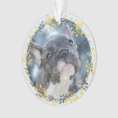 Keepsake Pet Foto + Jaar Chanoeka Herdenking Ornament (voorkant)