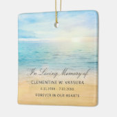 Keepsake Remembrance Beach Foto Keramisch Ornament (Links)