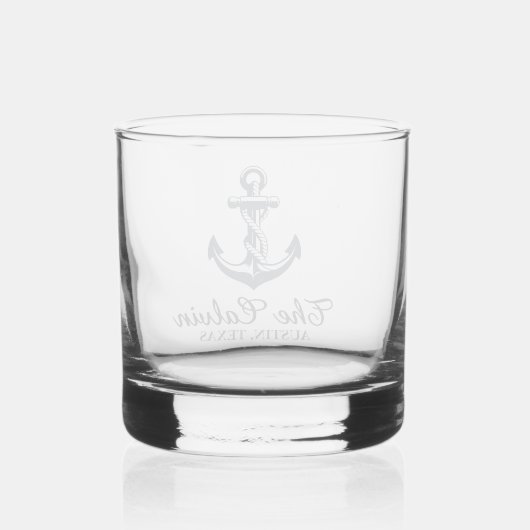 Keepsake Ships Anchor Whisky Glas (Achterkant)
