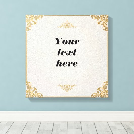 Keepsake-Sjabloon voor gepersonaliseerde mij Canvas Afdruk (Insitu (Houten vloer))