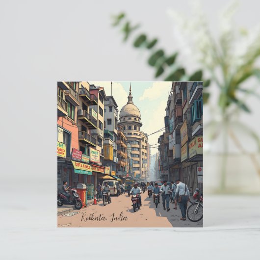 Keepsake souvenir voor het centrum van Kolkata, In (Staand voorkant)