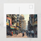 Keepsake souvenir voor het centrum van Kolkata, In Briefkaart (Voorkant / Achterkant)