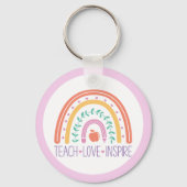 Keepsake Teach Love inspireert Rainbow Sleutelhang Sleutelhanger (Voorkant)