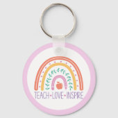 Keepsake Teach Love inspireert Rainbow Sleutelhang Sleutelhanger (Achterkant)