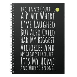 Keepsake Tennis Cadeaus voor Team Player Sport Kin Notitieboek