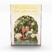 KeepSake Verjaardag Elegant Arch Waterverf Quote Fotoblokken (Voorkant)