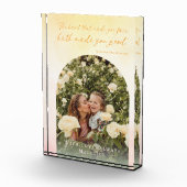 KeepSake Verjaardag Elegant Arch Waterverf Quote Fotoblokken (Rechts)