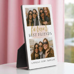 Keepsake voor altijd Beste Vrienden Fotocollage Fotoplaat<br><div class="desc">Vier je onbreekbare band met een oprechte fotocollage plaquette die gelach,  loyaliteit en levenslange herinneringen eert. Een ontroerend geschenk dat je gedeelde momenten verandert in een blijvend eerbetoon aan vriendschap.</div>
